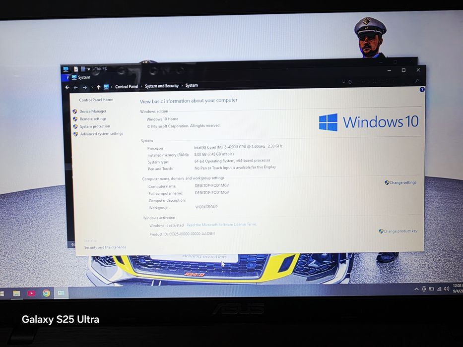 Laptop asus gaming i5 ecran mare 17