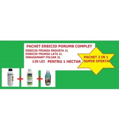 Pacher complet erbicid porumb