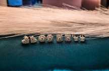Cercei cu moissanite