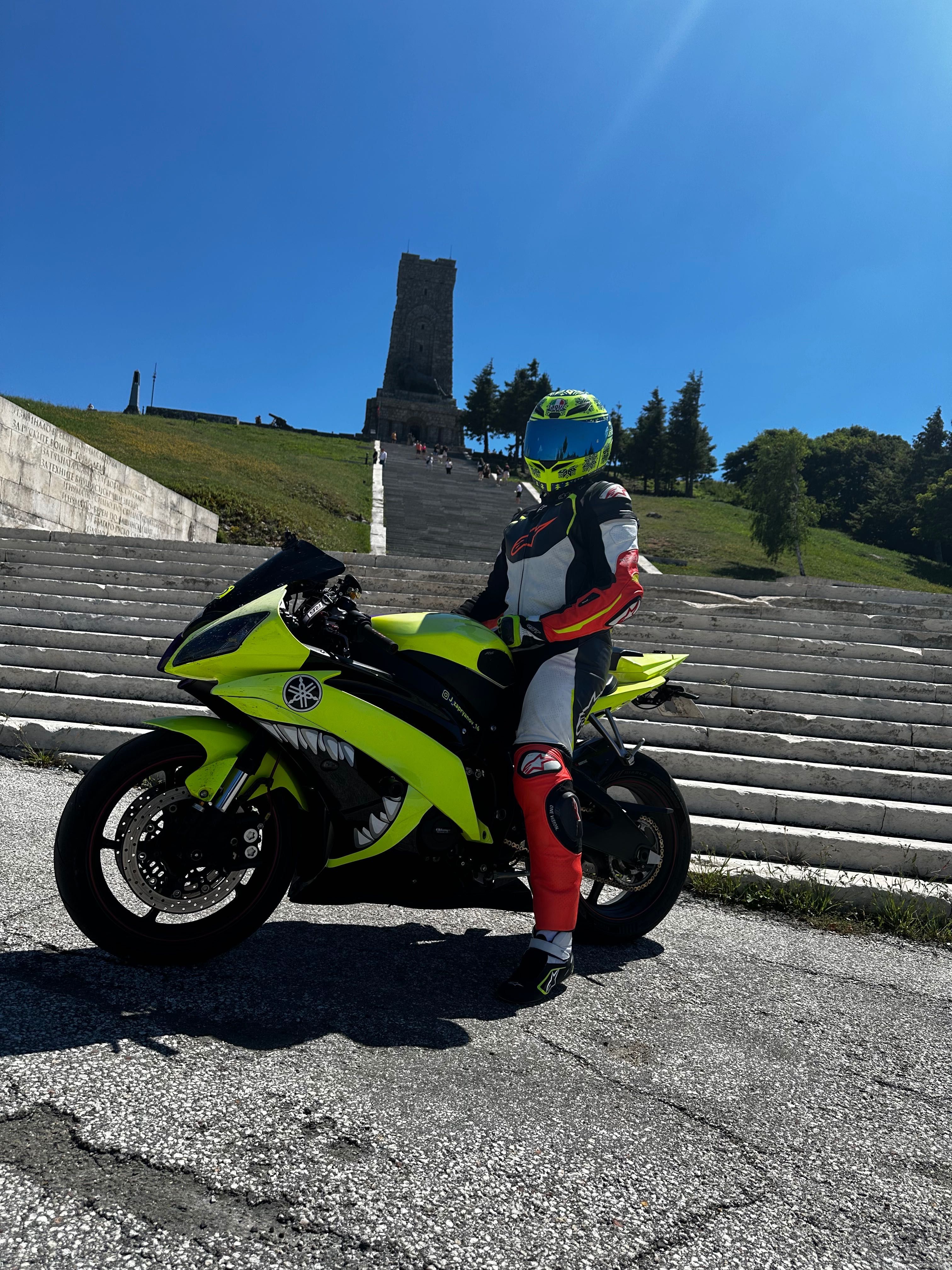 Alpinestars GP pro TECH AIR-червено жълт размер 54