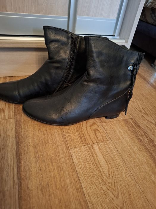 Полусапожки кожа