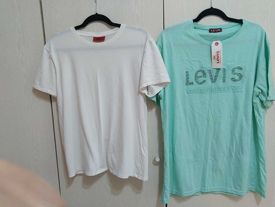 Оригинални тениски Hugo Boss L,тениска Levi's XL