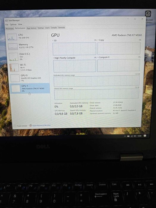 Dell I7 6600U 16 GB Ram SSD 500 GB Placa video M360 FULLHD