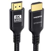 Cablu HDMI împletit de mare viteză PS5/Xbox/HD TV 4K 120Hz/8K 60Hz-15M
