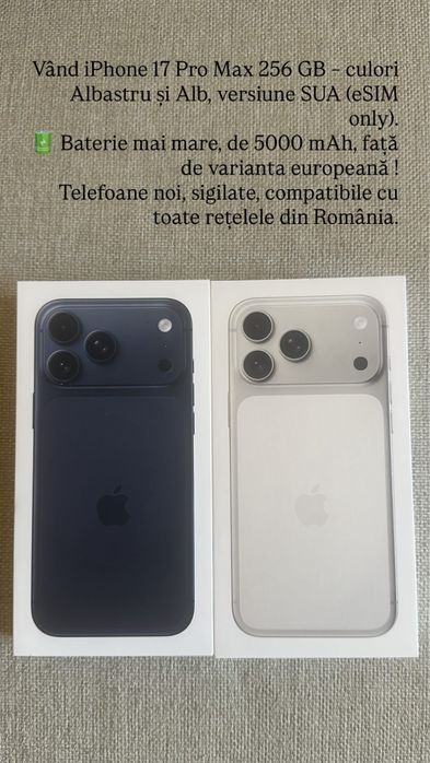 Iphone 17 pro max 256