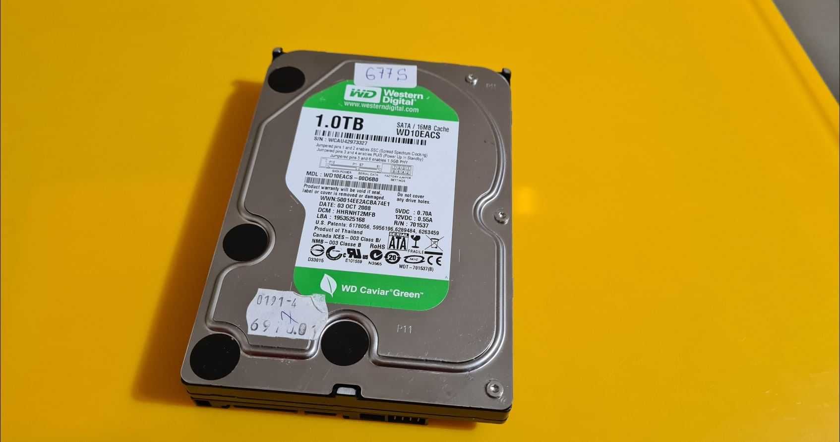 677S.HDD Hard Disk Desktop Western Digital,1TB 16MB,SATA II