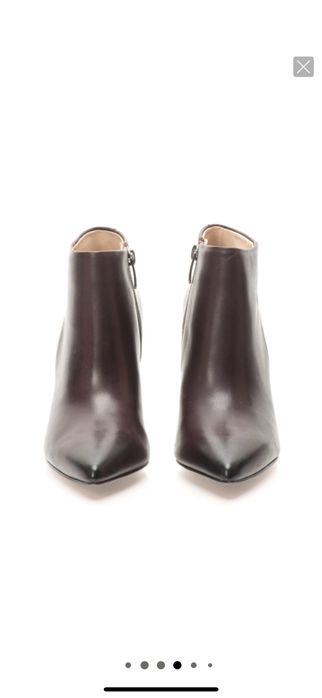 Боти от естествена кожа Clarks, тъмновиолетови, 39 номер