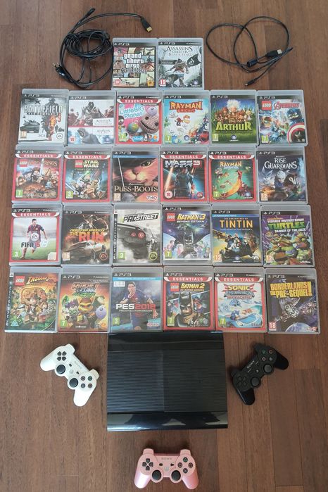 Playstation 3 +3 джойстика и 26 игри