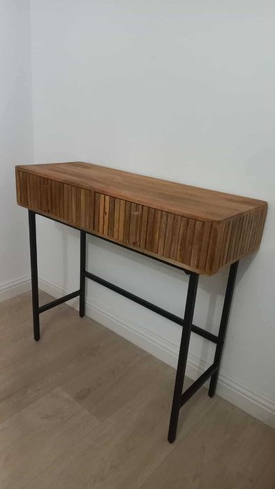 Comoda noua lemn metal 2 sertare