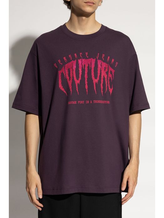 Мъжка тениска Versace Jeans Couture logo embellished T-shirt