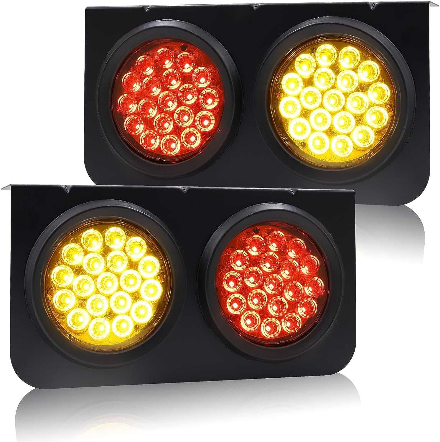 LED задни светлини за камиони 24V LED Барове 38LED червени задни