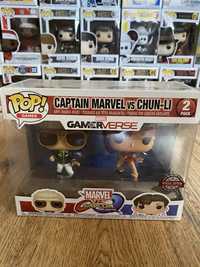 Captain marvel vs chun li Funko Pop
