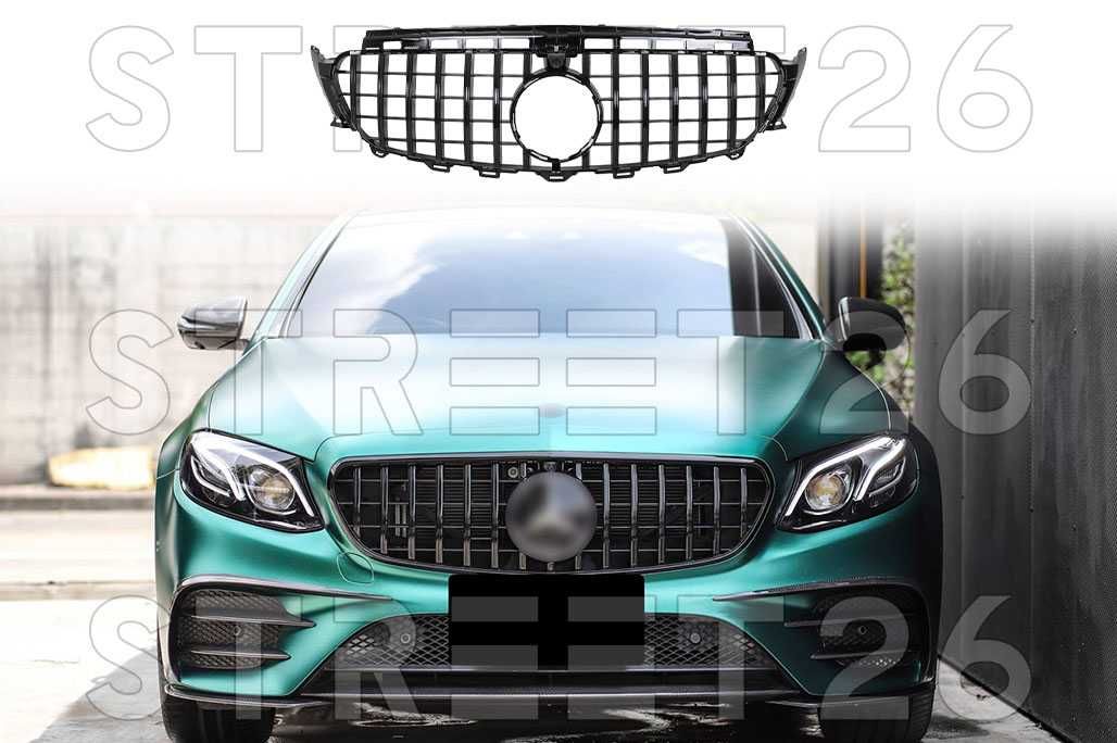 Grila Centrala Mercedes E-Class W213 C238 (16-20) GT-R Design Negru V2