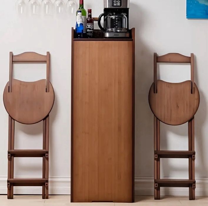 Сгъваем бар стол от бамбук