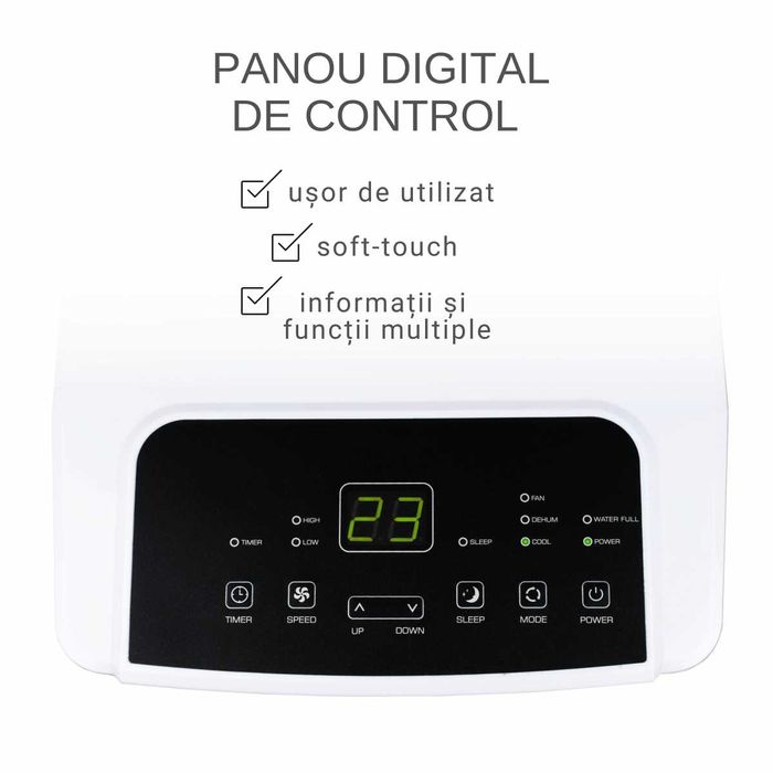 Aparat de aer conditionat mobil 4 in 1, Turbionaire Revigo, 7000 BTU