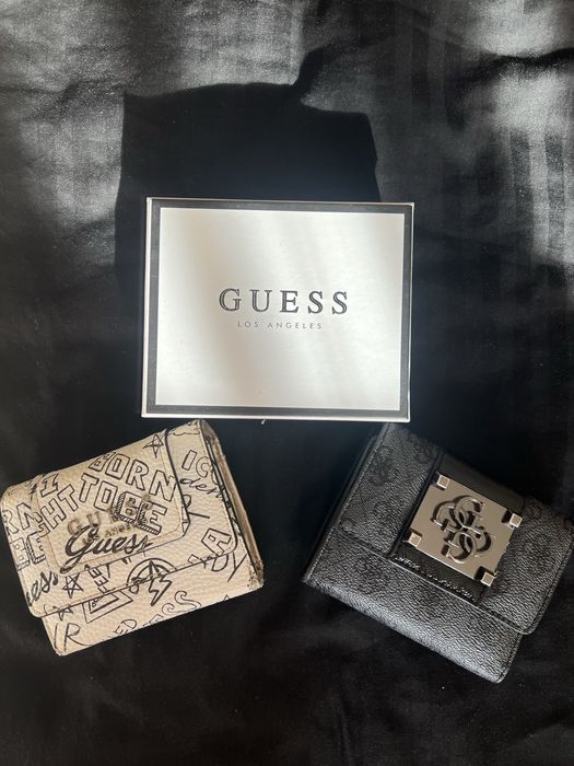 Портмоне Guess в цветове графит и бяло