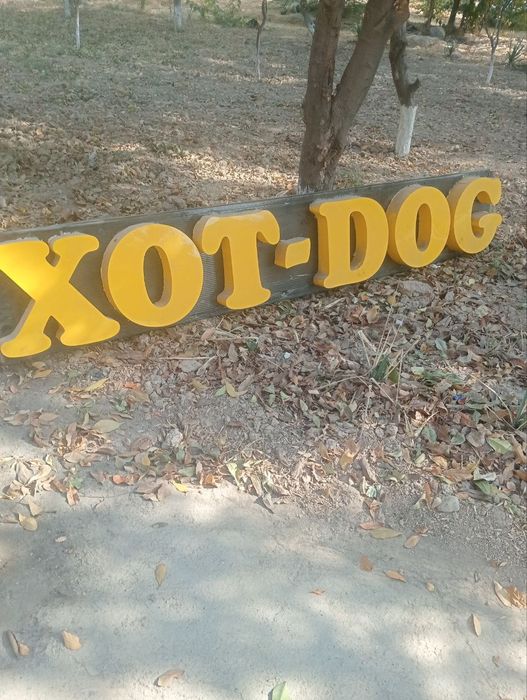 XOT-DOG Yozuvli reklama