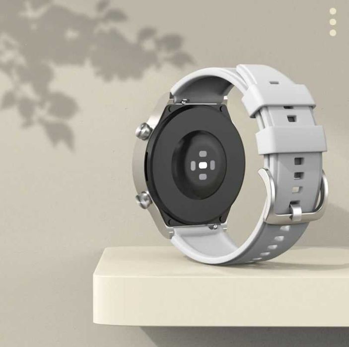 Curele silicon Huawei Watch GT2 Pro/GT3  Pro (catarama argintie)