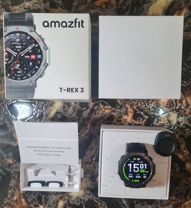 Vand ceas Smartwatch Amazfit T-Rex 3 Onyx FullBOX impecabil