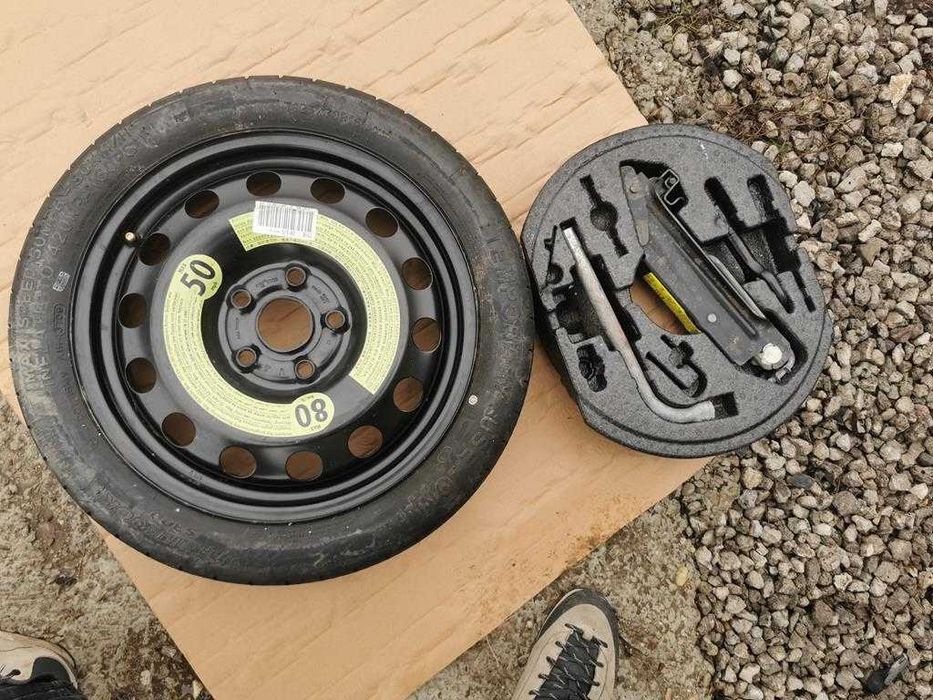 kit rezerva slim vw golf 6 golf 7 skoda rezerva slim r16 vag 5x112