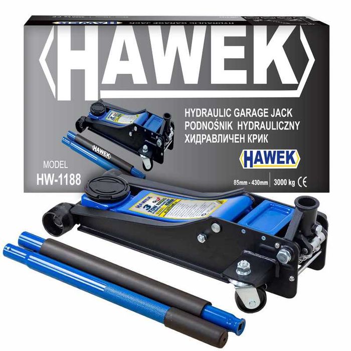 Нископрофилен крик крокодил 3 тона 85 - 430мм HAWEK