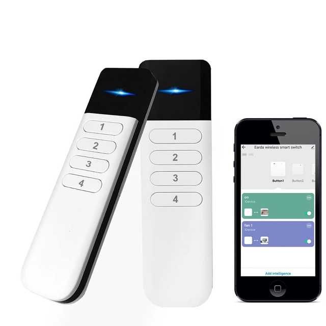 Comutator wireless Zigbee 4 butoane (12 scene) – Tuya / Home Assistant