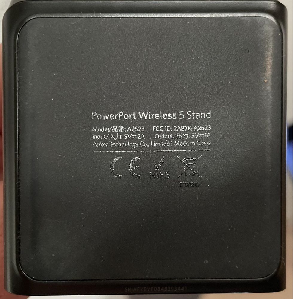 Încărcător wireless Anker Powerport Wireless 5 charging stand