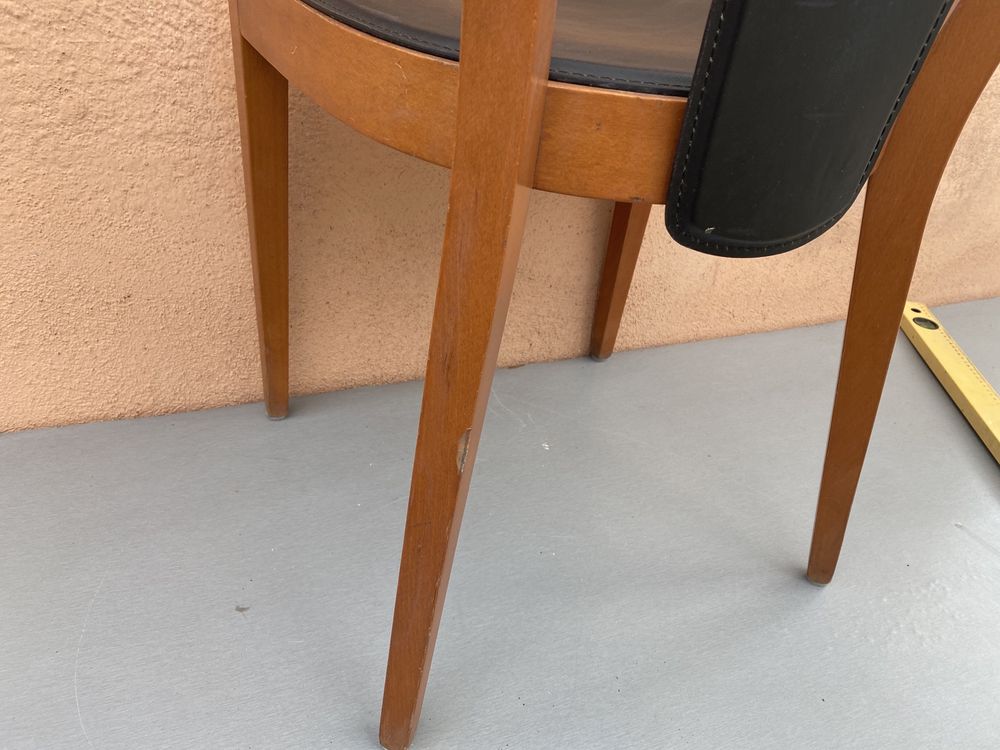 Дизайнерски стол от дания Естествена кожа