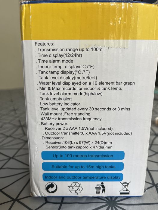 Чисто нов ултразвуков измерител на ниво