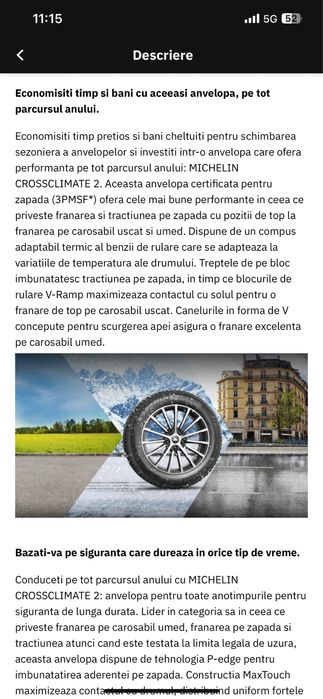 Cauciucuri Michelin all season