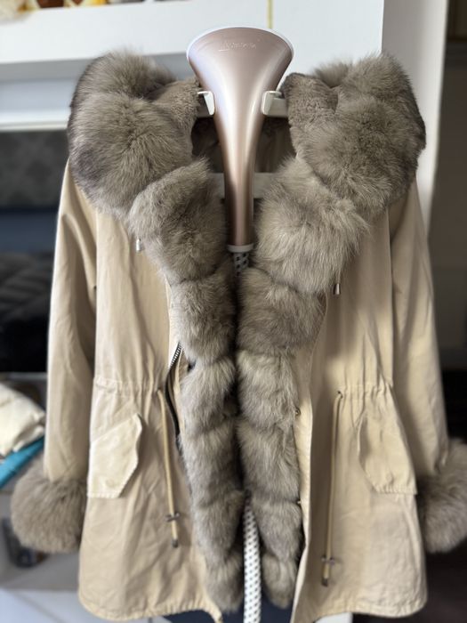 Парка с натуральным мехом