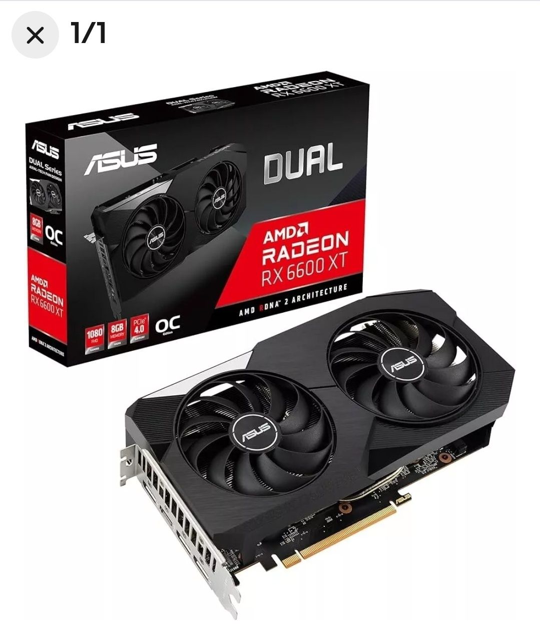 Placa video Rx 6600xt Asus 8gb