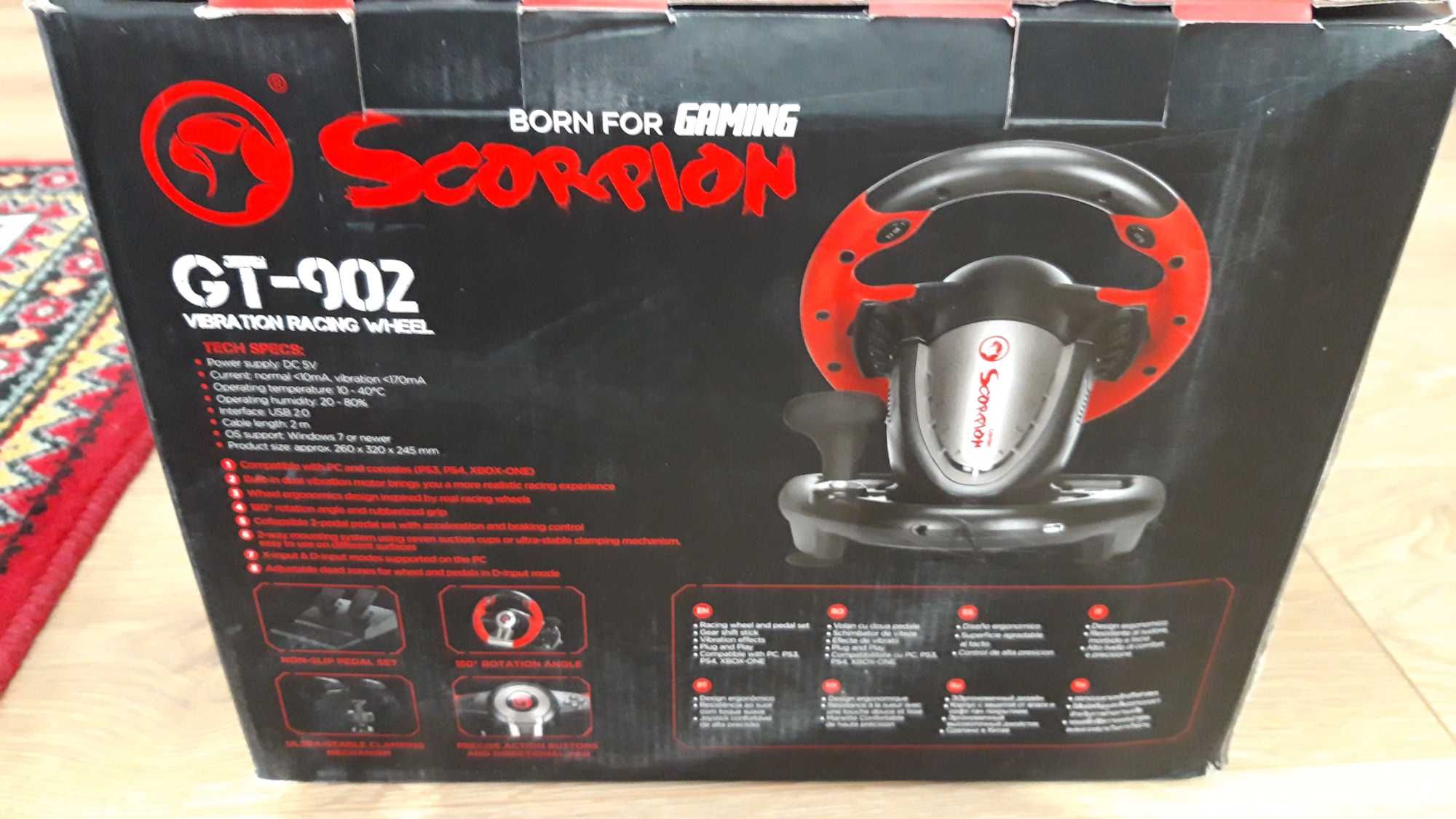 Volan gaming Marvo GT902 Scorpion plus Cadou