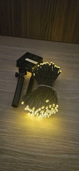 100 led incarcare solară exterior gradina decorații craciun
