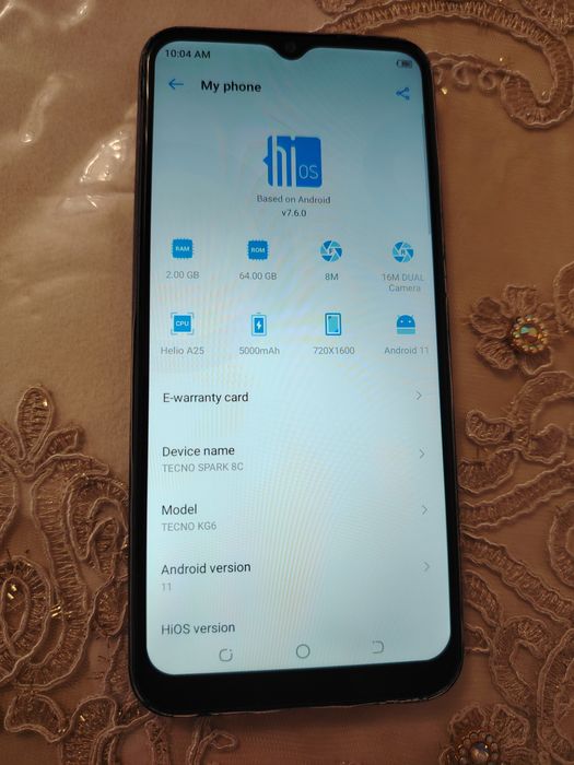 Vivo Y19 128GB, Tecno Spark 8C 64GB, Tecno Spark 7 32GB sotiladi
