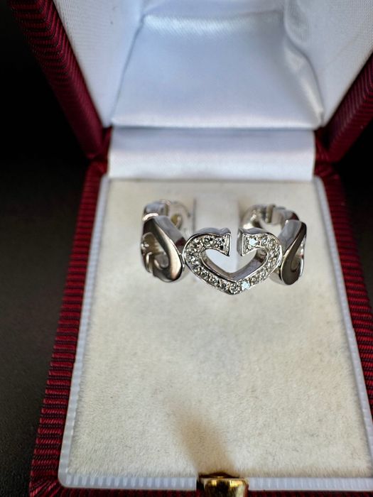 Златен пръстен Cartier C Heart, р.52