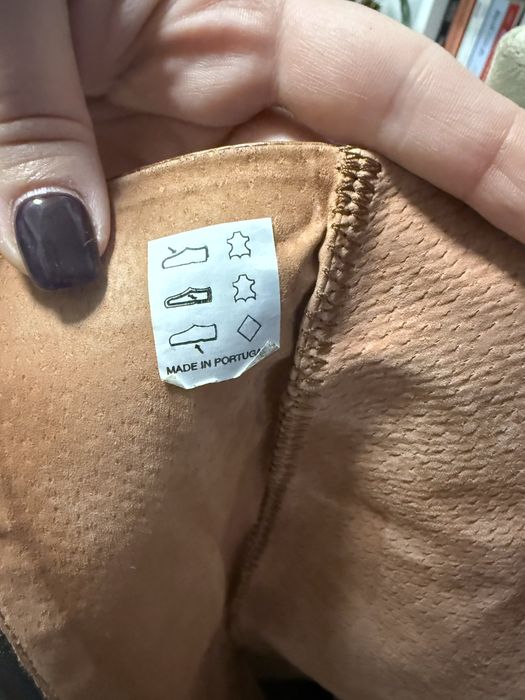 Cizme piele interior-exterior maro, marimea 35