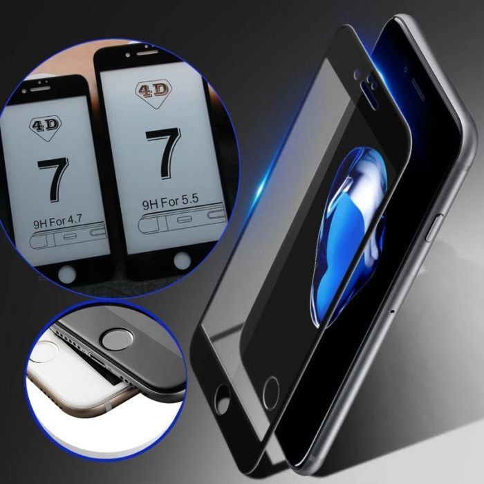 5D Стъклен протектор за iPhone 6 / 6S / 7 / 7 Plus / 8 / X 4D 3D