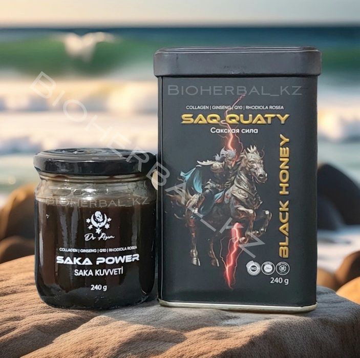 Сакская Сила Медовая паста Black Honey мужское здоровье выносливость