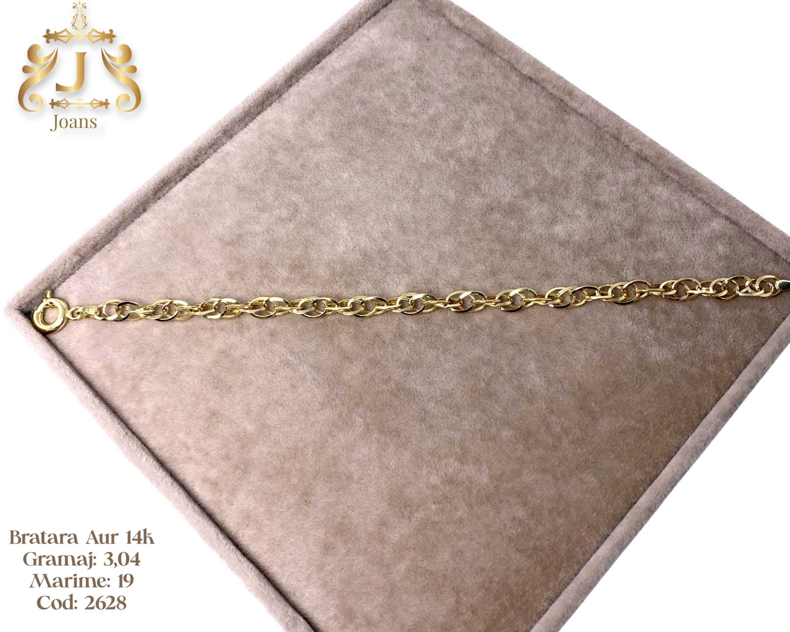 (2624) Bratara Aur 14k, 3,07 grame FB Bijoux Euro Gold