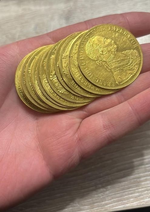 Vand monede placate cu aur de 24k 1/1 cu cele originale