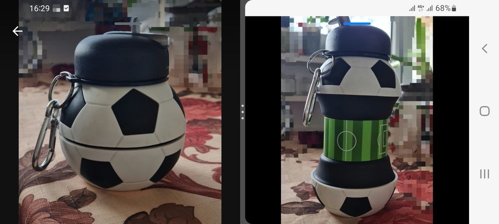 Складная спортивная бутылка для  напитков 3 в 1