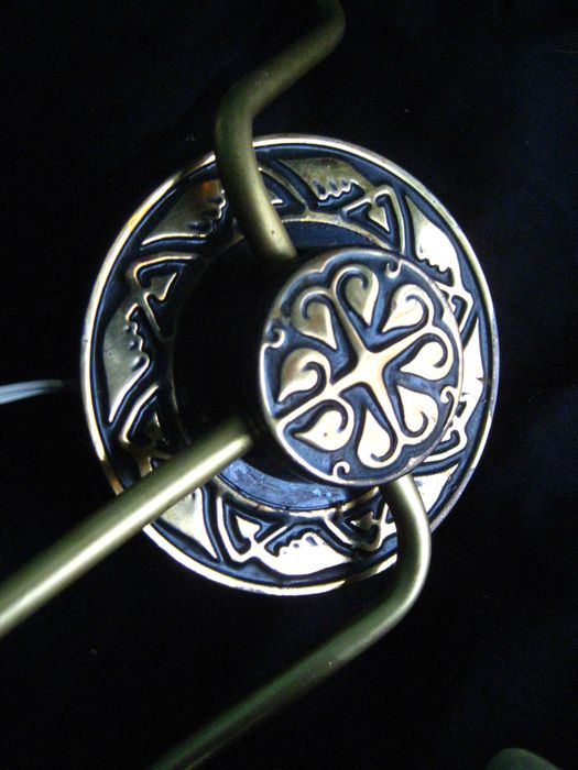 Бра 3 свечки Латунь позолота чеканка СССР 1980 г Оригинал