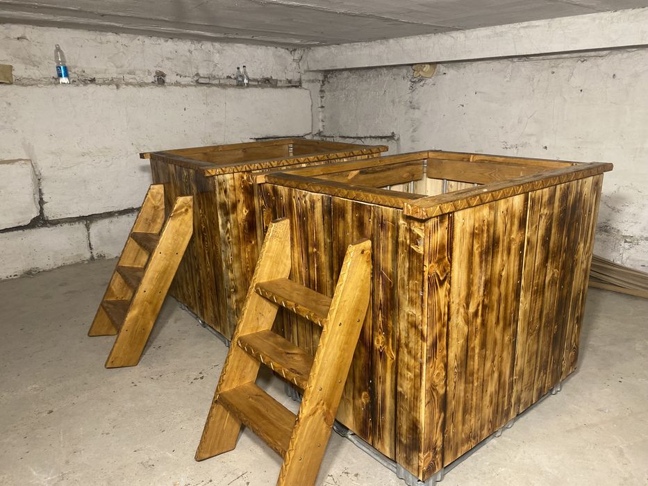 Купель из евро куба