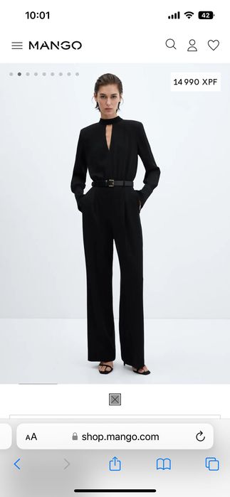 Черен гащеризон Mango XS