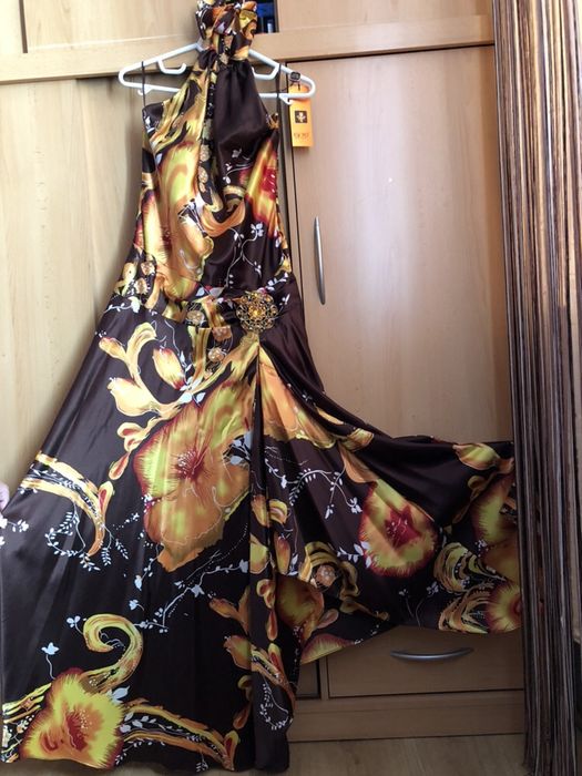 Rochie saten de seara