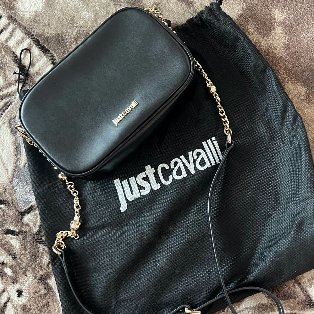 Черна чанта Just Cavalli