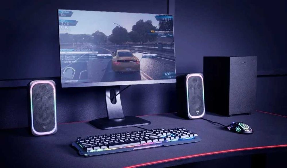 Boxe PC, Consola RGB TRUST GXT 635 RUMAX 2.1 40W Subwoofer Bluetooth