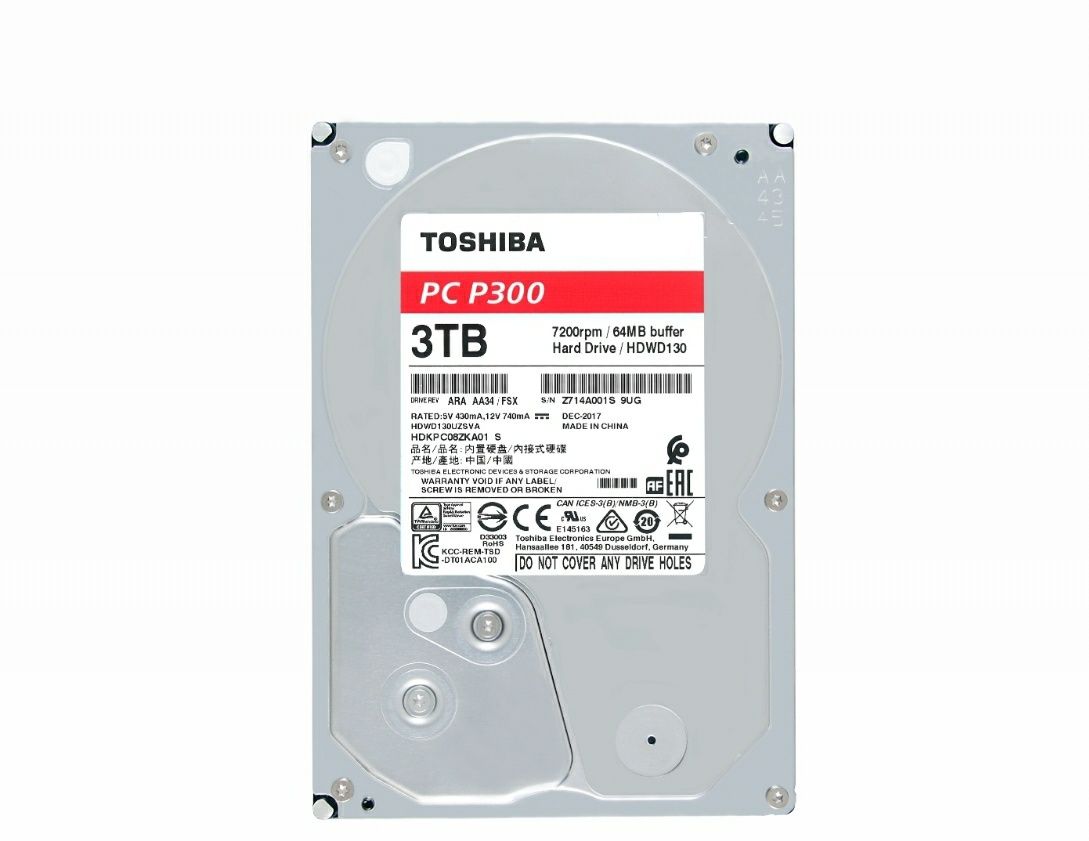 Жёсткий диск на 3 TB | почти НОВЫЙ | Toshiba | ДЛЯ ПК