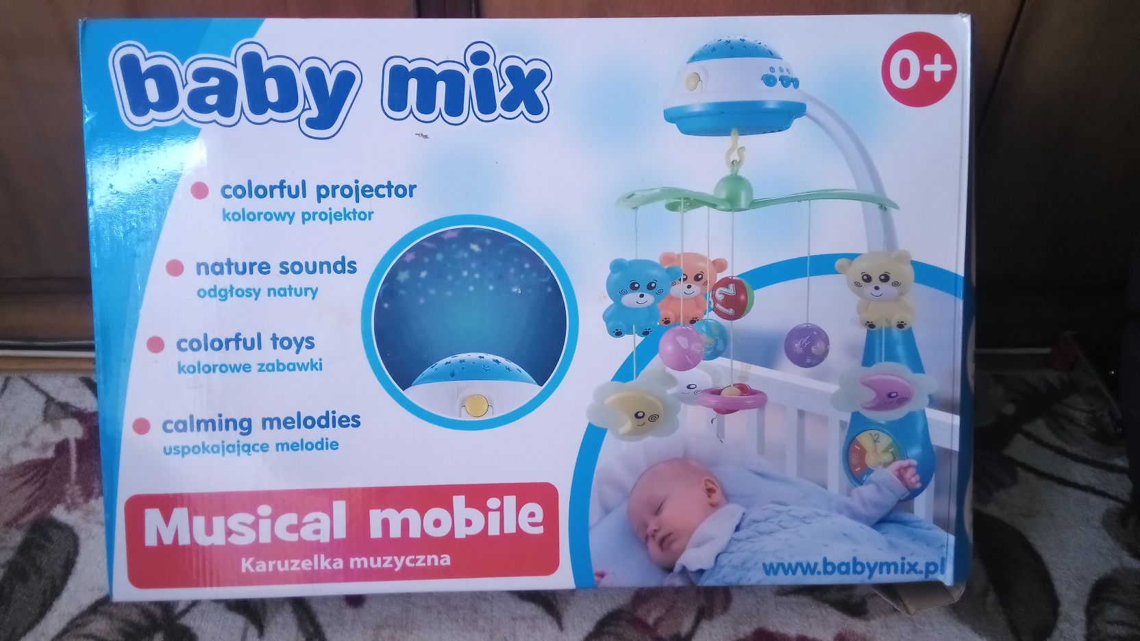 Музикална въртележка-прожектор Baby Mix